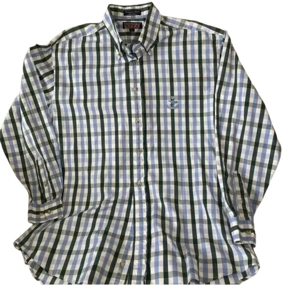 Faconnable Men’s Classic Sport Button Front Long Sleeve Shirt Large L- EUC - Picture 1 of 5